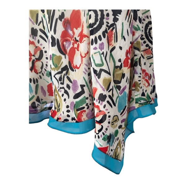 W Work To Weekend Women’s Skirt Size 10 Multicolor Asymmetrical - Picture 3 of 5